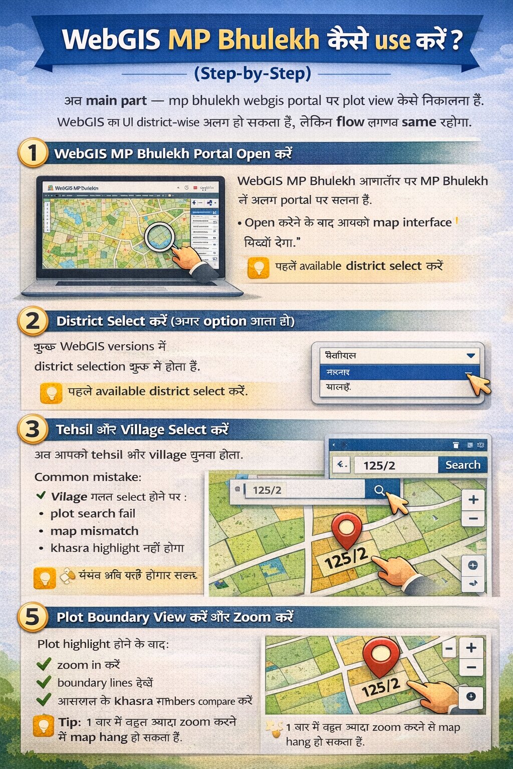 WebGIS MP Bhulekh Interface